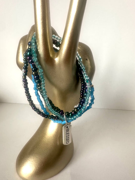 Blessed In Blue Bundle bracelets