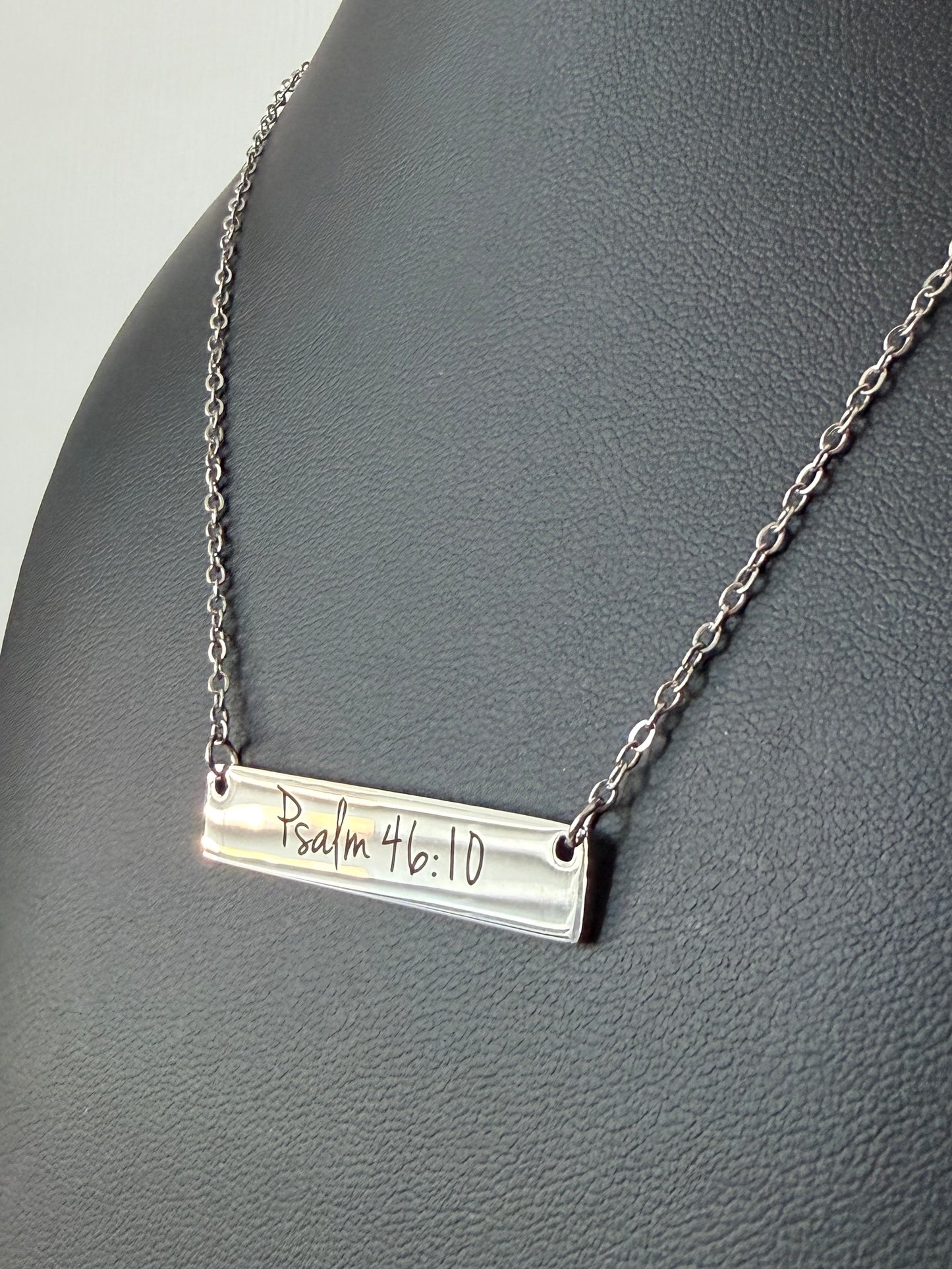 Psalm 46:10 verse necklace
