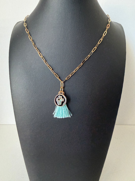 Tassel pendant necklace