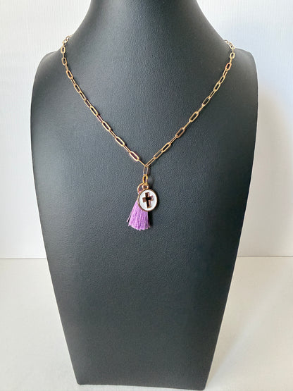 Tassel pendant necklace