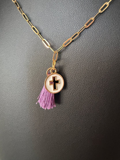 Tassel pendant necklace
