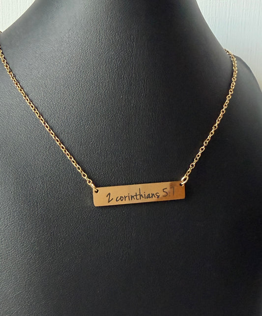 2 Corinthians 5:7 Necklace
