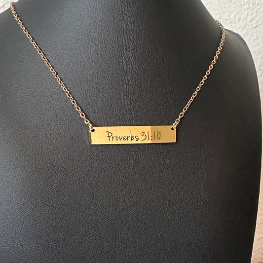 Proverbs 31:10 Necklace