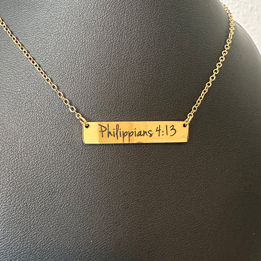 Philippians 4:13 Necklace