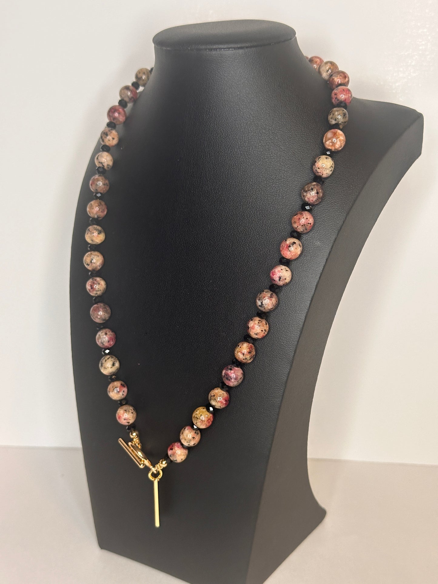 Give It To God Rhodonite Beaded Necklace