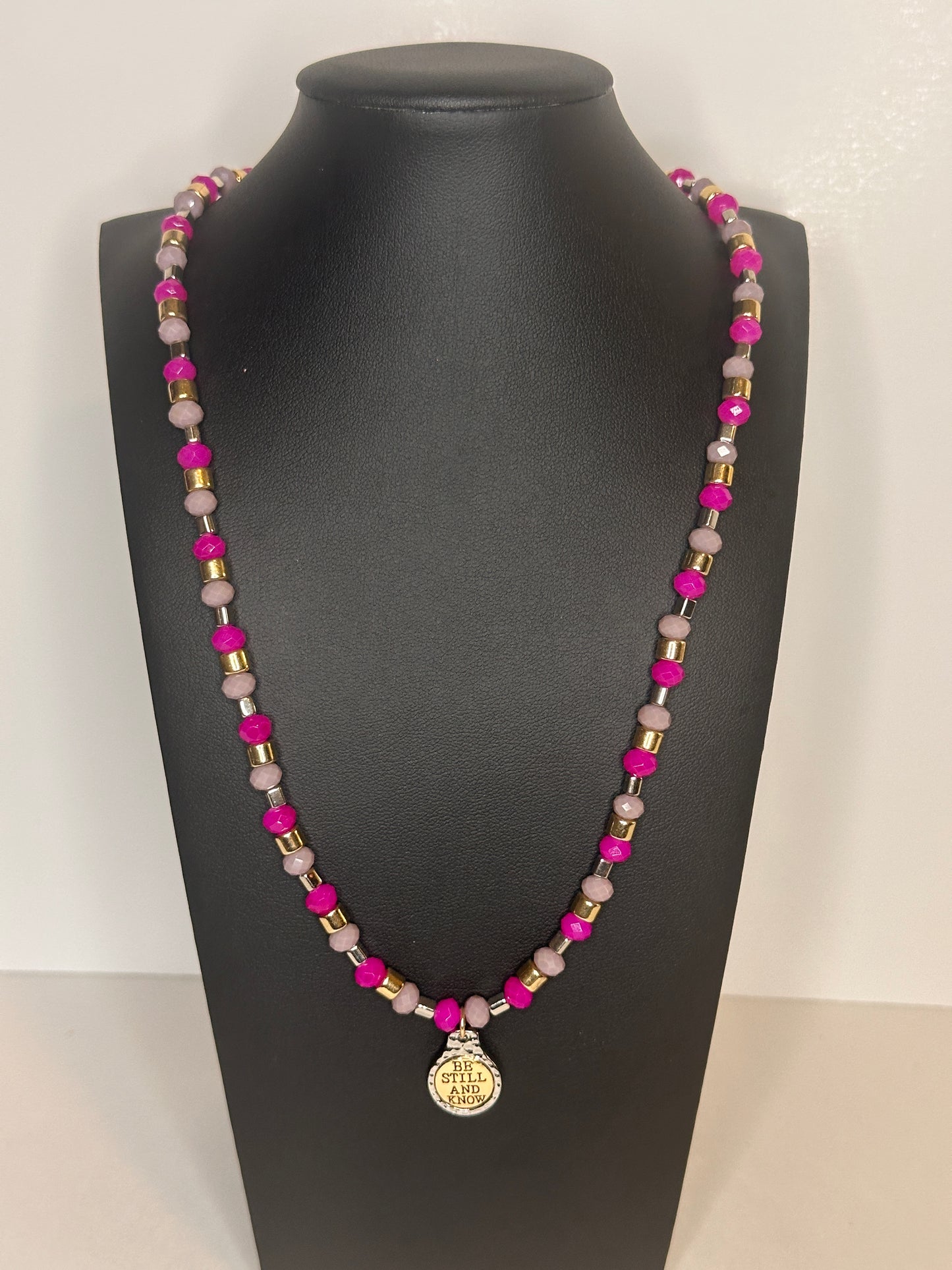 Be Still and Know Beaded Necklace