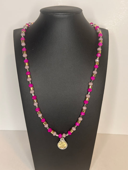 Be Still and Know Beaded Necklace