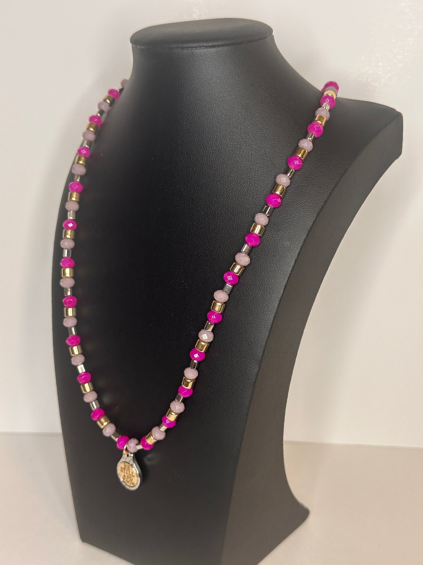 Be Still and Know Beaded Necklace