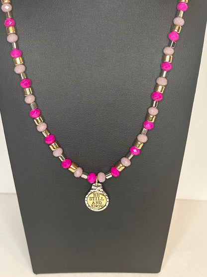 Be Still and Know Beaded Necklace