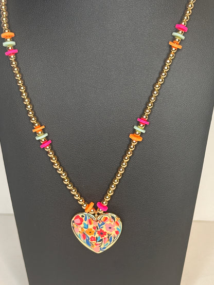 Consider The Wildflowers Pendant Necklace