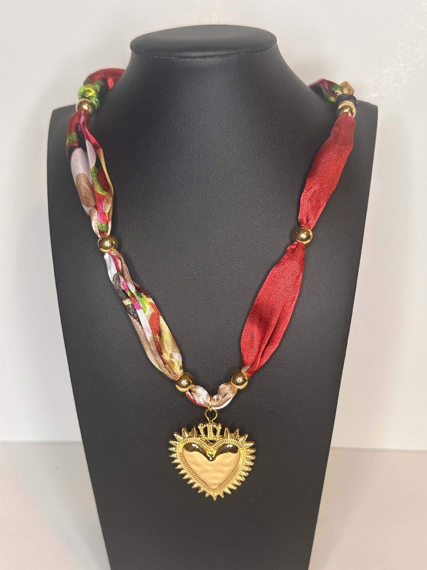 Rosey Scarf Necklace